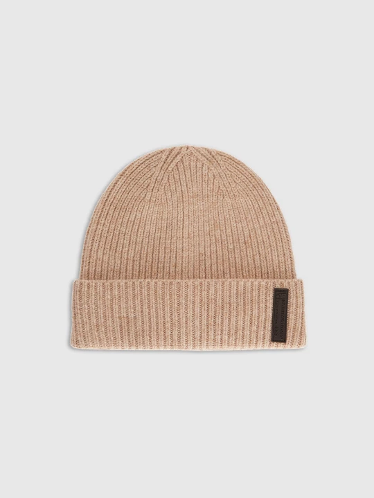 Obrázek produktu Vlněná čepice beanie pánská - béžová 4F