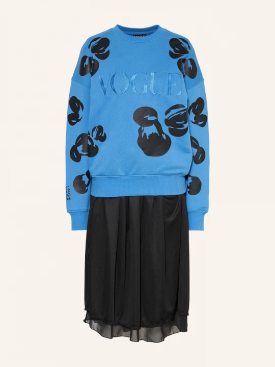 Obrázek produktu Vogue Collection Šaty Z Kombinace Materiálů modrá / černá