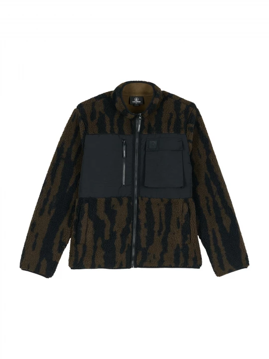 Obrázek produktu Volcom Fleecová mikina 'STORM STONE' tmavě zelená / černá