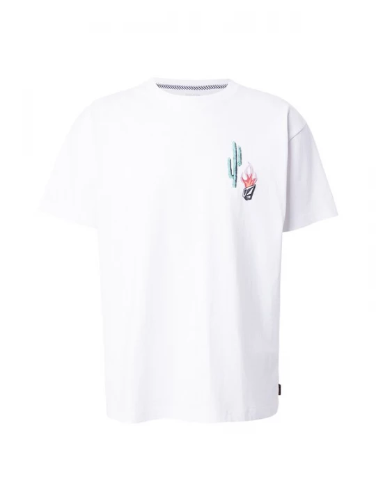 Obrázek produktu Volcom Tričko 'MICKEY MASON' čokoládová / starorůžová / krvavě červená / bílá
