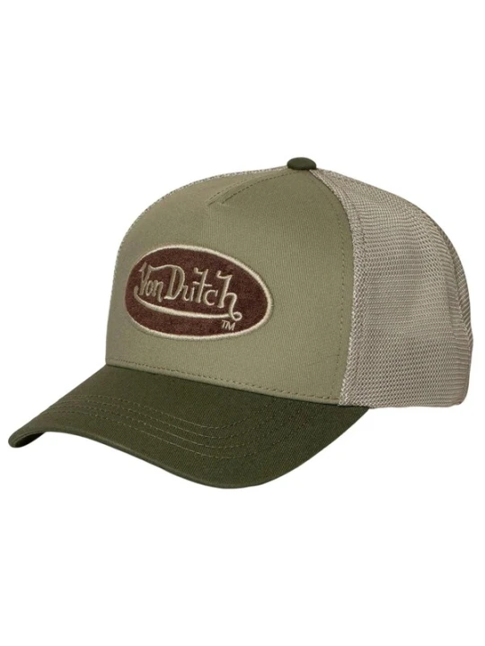 Obrázek produktu Von Dutch Kšiltovka čokoládová / khaki / olivová
