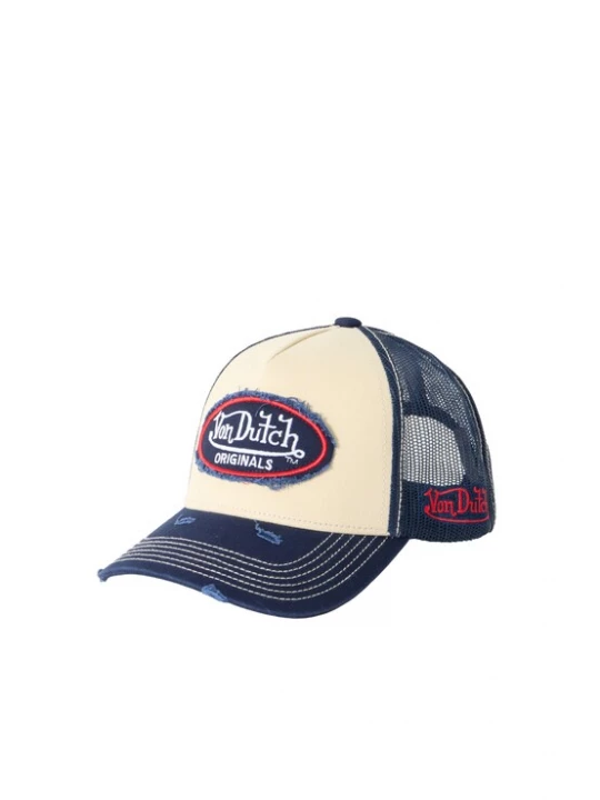 Obrázek produktu Von Dutch Originals Kšiltovka písková / marine modrá / červená / barva bílé vlny