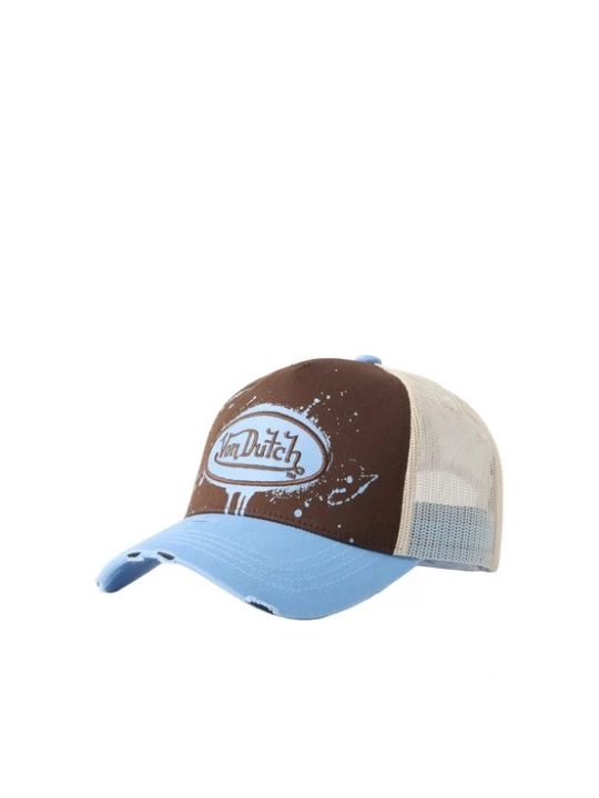 Obrázek produktu Von Dutch Originals Kšiltovka tyrkysová / tmavě hnědá / bílá
