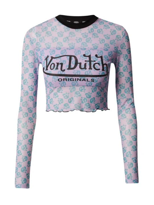 Obrázek produktu Von Dutch Originals Tričko 'Akela' petrolejová / růžová / černá