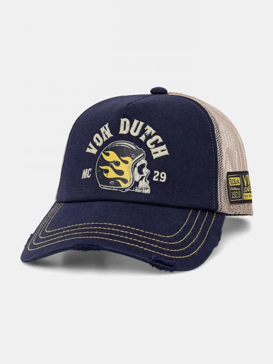 Obrázek produktu Von Dutch trucker čepice pánská s bavlnou námořnická modř