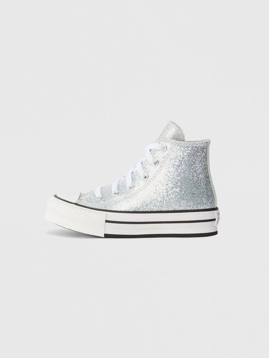 Obrázek produktu Vysoké tenisky Converse stříbrná barva