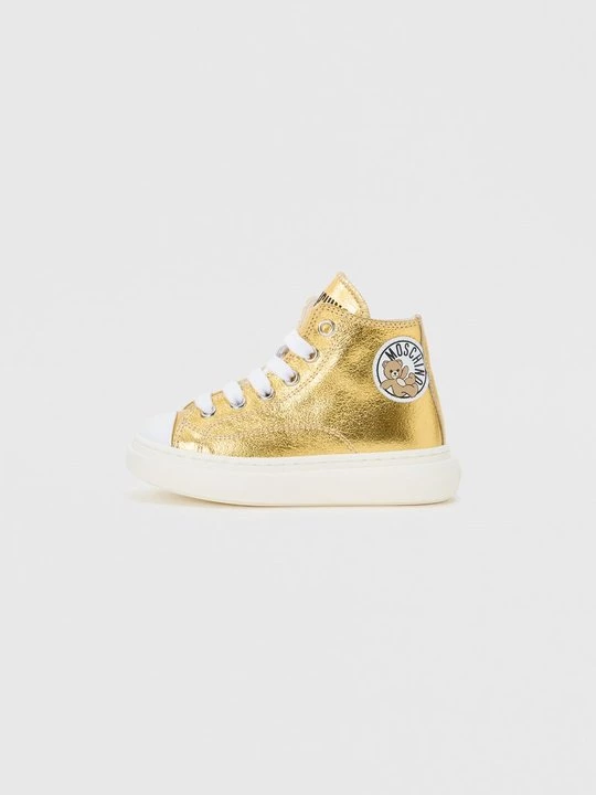 Obrázek produktu Vysoké tenisky MOSCHINO melírovaná světle žlutá
