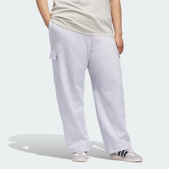 Obrázek produktu ESSENTIALS INCLUSIVE LINEAR FLEECE CARGO PANTS Adidas Light Grey Heather