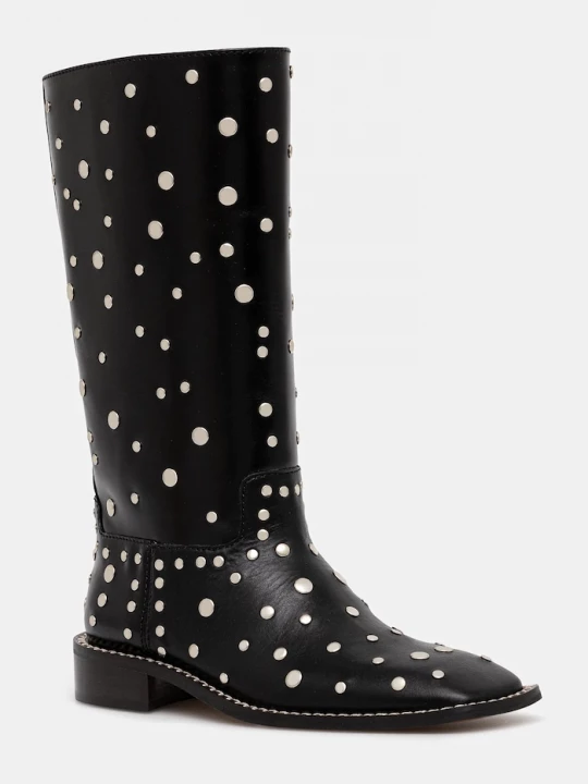 Obrázek produktu Wales Bonner Kožené kotníkové boty Wales Bonner Studded Boot černá