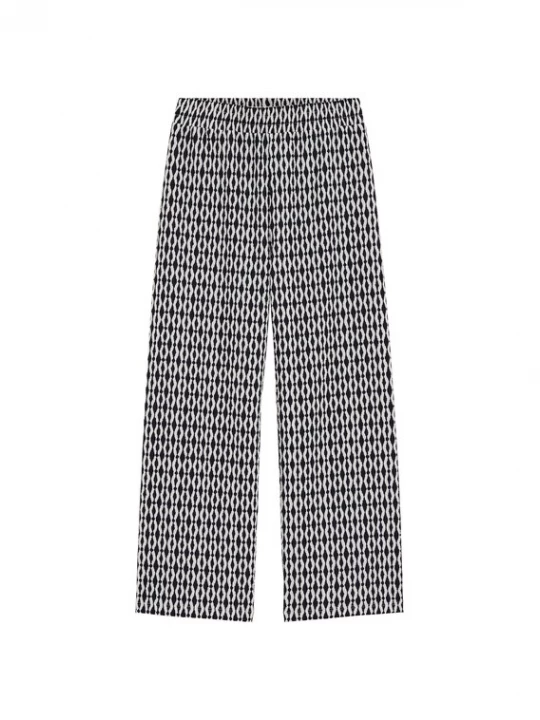 Obrázek produktu WE Fashion Kalhoty černá / bílá