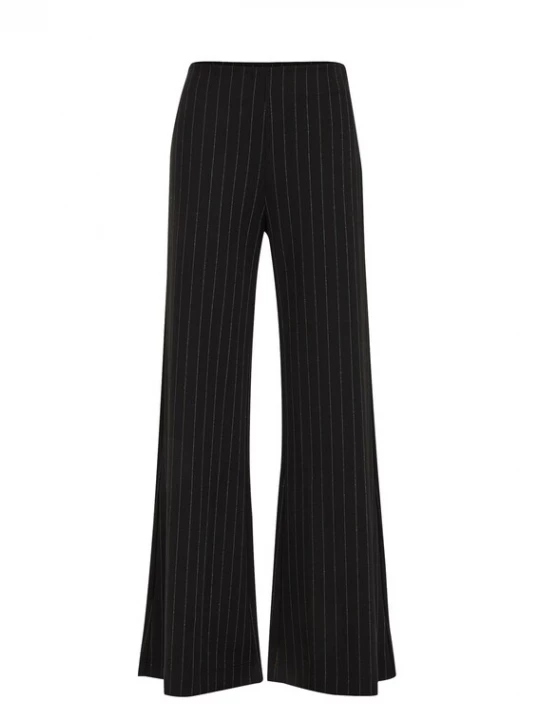 Obrázek produktu WE Fashion Kalhoty černá / stříbrná