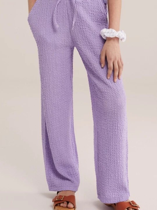 Obrázek produktu WE Fashion Kalhoty lenvandulová