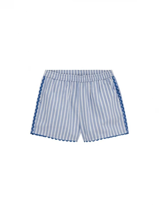 Obrázek produktu WE Fashion Kalhoty modrá / světlemodrá / bílá