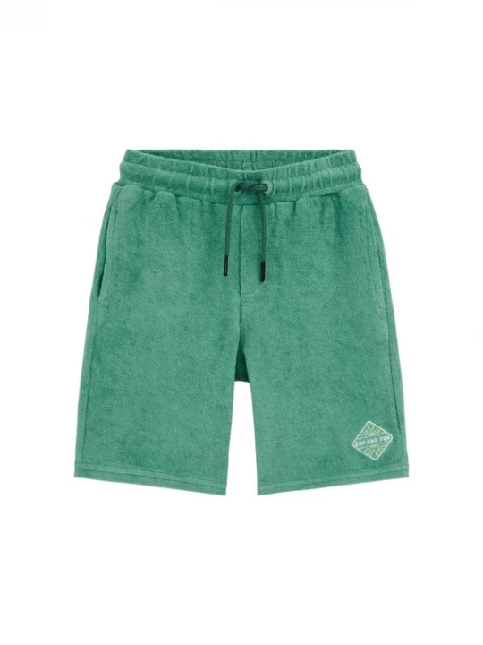 Obrázek produktu WE Fashion Kalhoty pastelově žlutá / trávově zelená / bílá