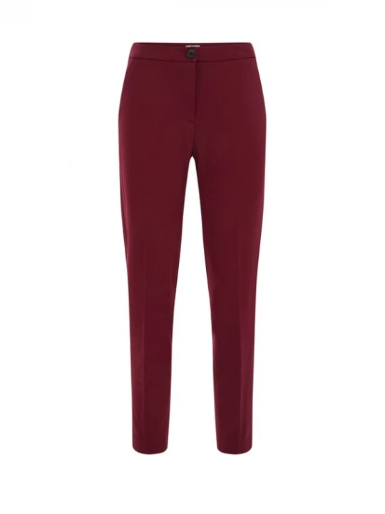 Obrázek produktu WE Fashion Kalhoty s puky tmavě červená