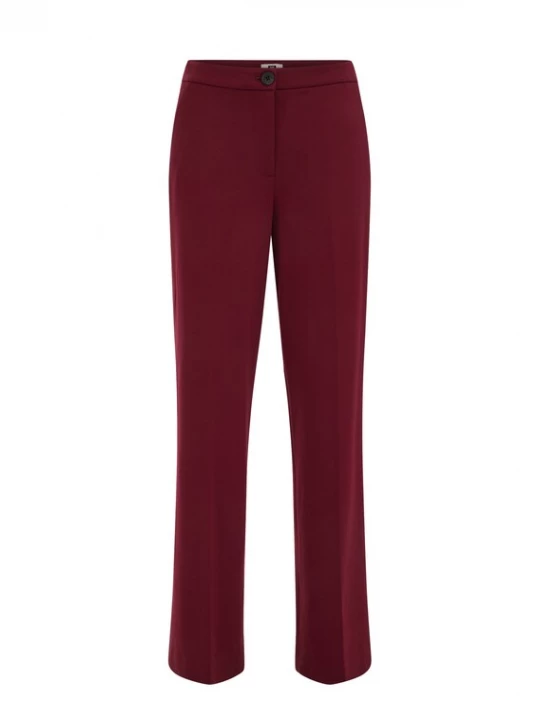 Obrázek produktu WE Fashion Kalhoty s puky vínově červená