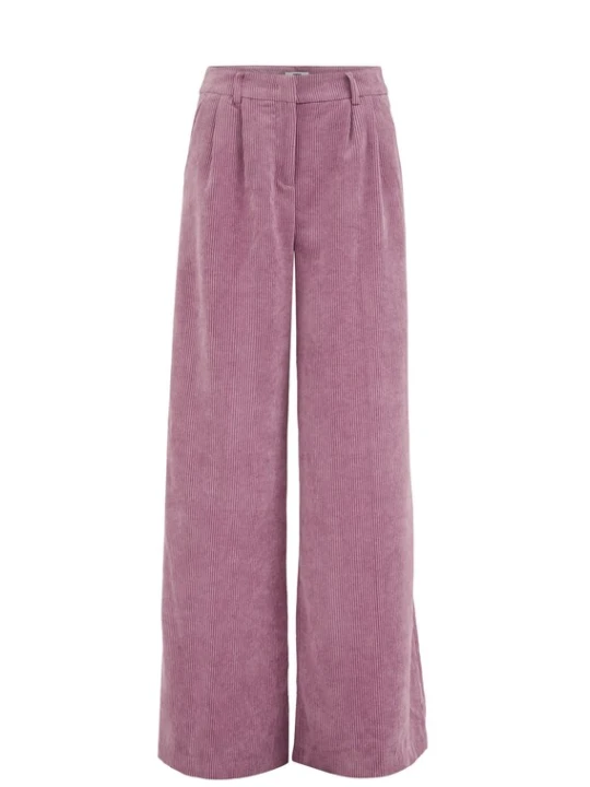 Obrázek produktu WE Fashion Kalhoty se sklady v pase světle růžová