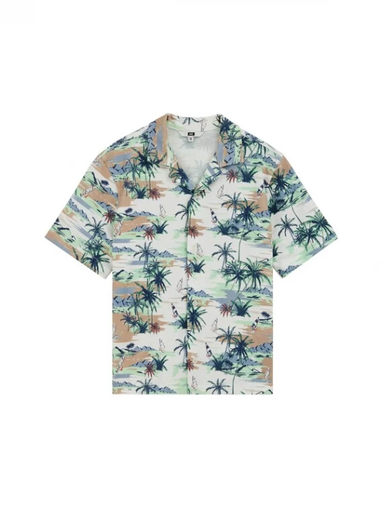 Obrázek produktu WE Fashion Košile námořnická modř / hnědá / světle zelená / bílá