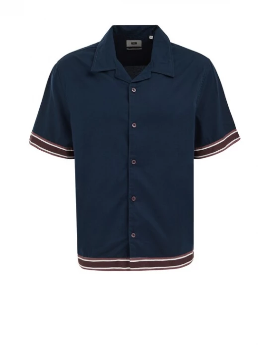 Obrázek produktu WE Fashion Košile tmavě modrá / hnědá / tmavě hnědá / bílá