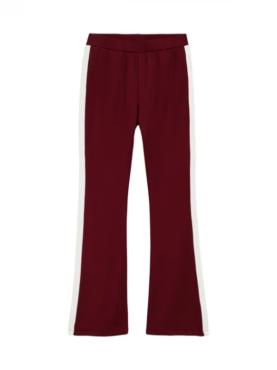 Obrázek produktu WE Fashion Legíny burgundská červeň / bílá