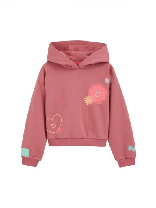 Obrázek produktu WE Fashion Mikina aqua modrá / žlutá / pink / starorůžová