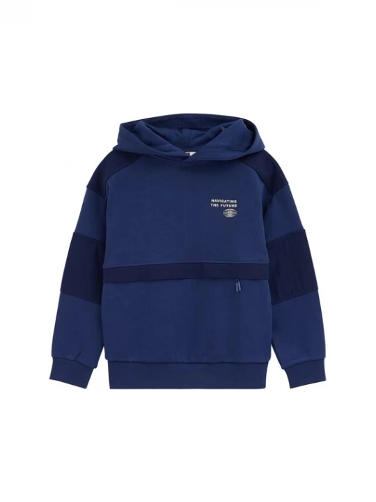 Obrázek produktu WE Fashion Mikina námořnická modř / tmavě modrá / bílá