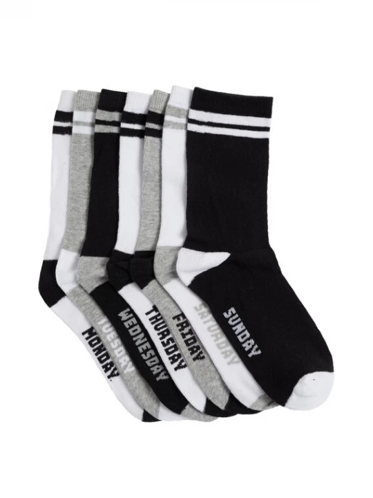 Obrázek produktu WE Fashion Ponožky  šedá / černá / bílá