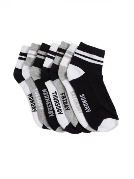 Obrázek produktu WE Fashion Ponožky šedá / černá / bílá