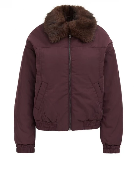 Obrázek produktu WE Fashion Přechodná bunda hnědý melír / lilek