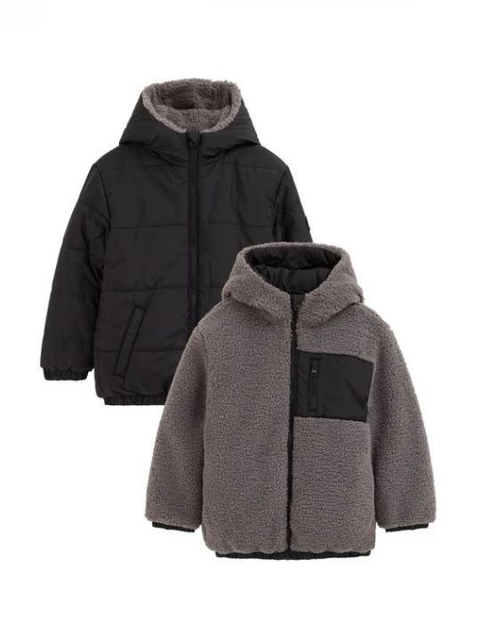 Obrázek produktu WE Fashion Přechodná bunda šedá / černá