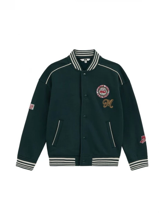Obrázek produktu WE Fashion Přechodná bunda tmavě zelená / červená / bílá