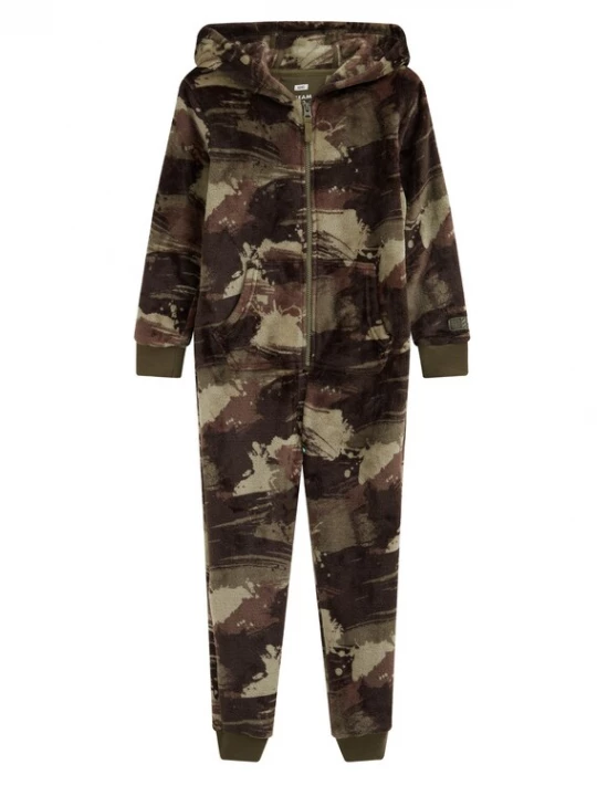 Obrázek produktu WE Fashion Pyžamo hnědá / khaki / olivová