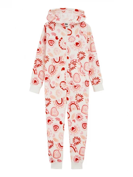 Obrázek produktu WE Fashion Pyžamo růžová / tmavě růžová / bílá