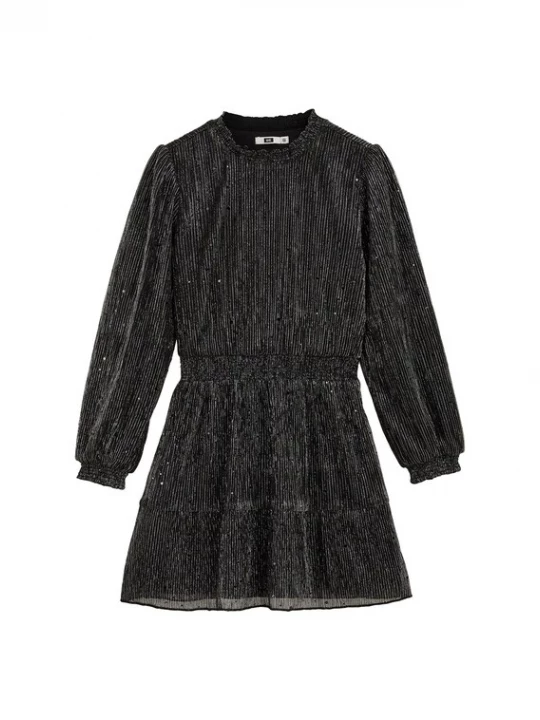 Obrázek produktu WE Fashion Šaty černá / stříbrná