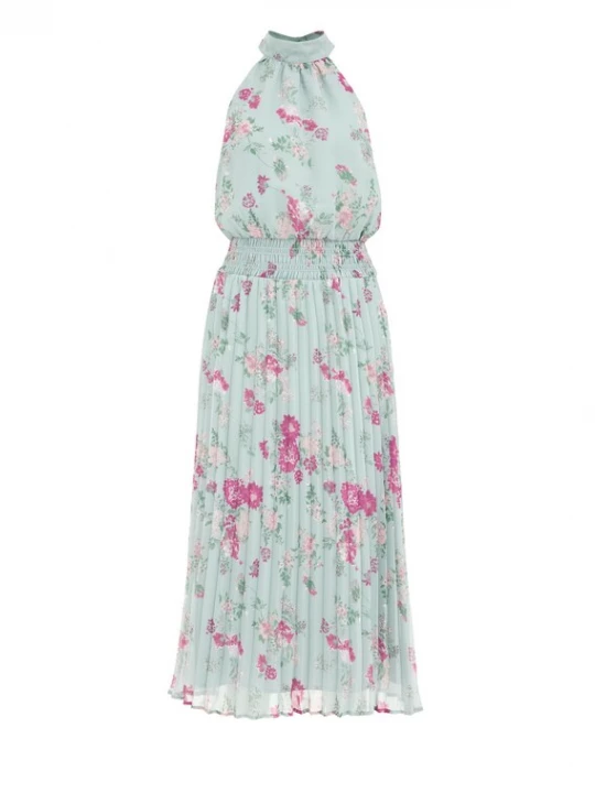 Obrázek produktu WE Fashion Šaty  smaragdová / mátová / fialová / růžová
