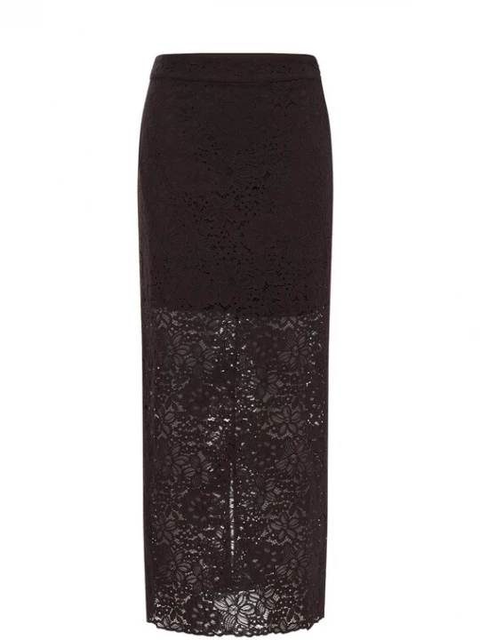 Obrázek produktu WE Fashion Sukně tmavě hnědá