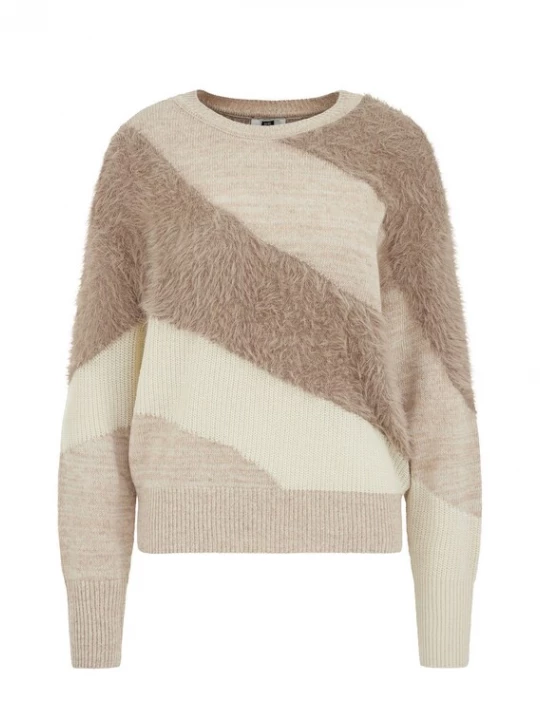 Obrázek produktu WE Fashion Svetr krémová / béžový melír / režná