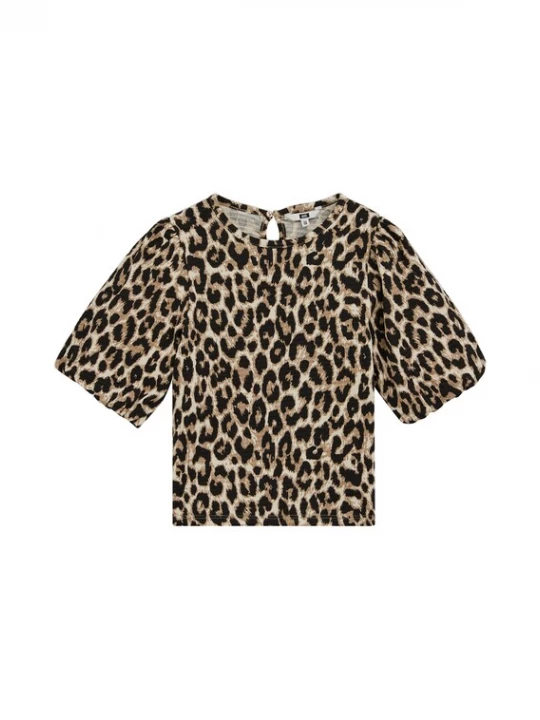 Obrázek produktu WE Fashion Tričko béžová / světle hnědá / černá