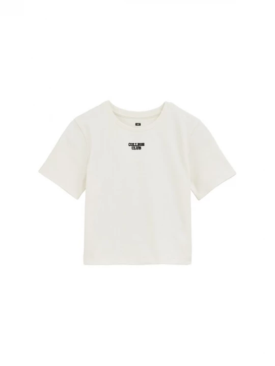 Obrázek produktu WE Fashion Tričko černá / přírodní bílá