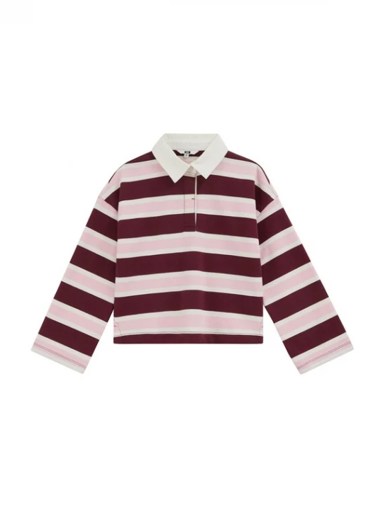 Obrázek produktu WE Fashion Tričko růžová / burgundská červeň / bílá
