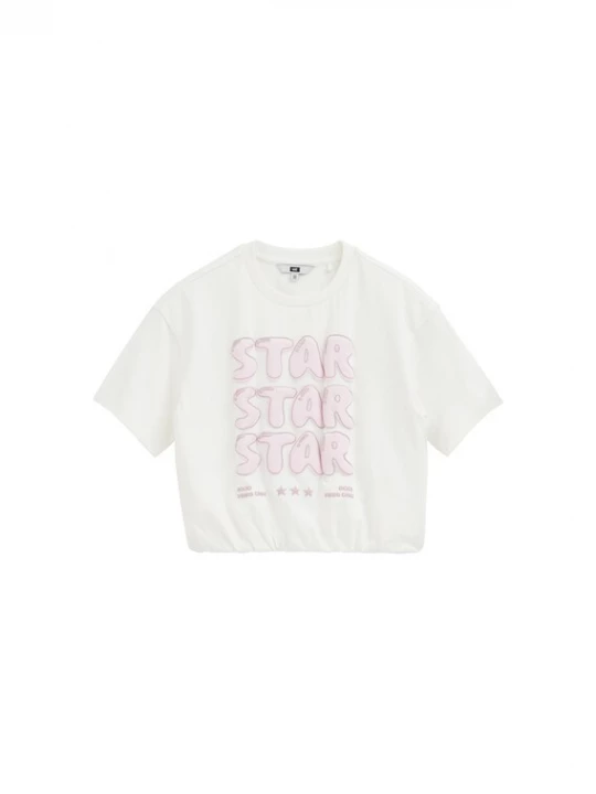 Obrázek produktu WE Fashion Tričko světle růžová / bílá