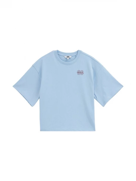 Obrázek produktu WE Fashion Tričko světlemodrá / burgundská červeň