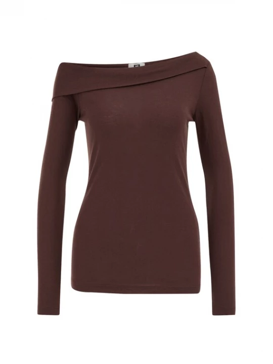 Obrázek produktu WE Fashion Tričko tmavě hnědá