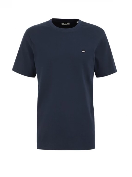 Obrázek produktu WE Fashion Tričko  tmavě modrá / pastelově žlutá / černá