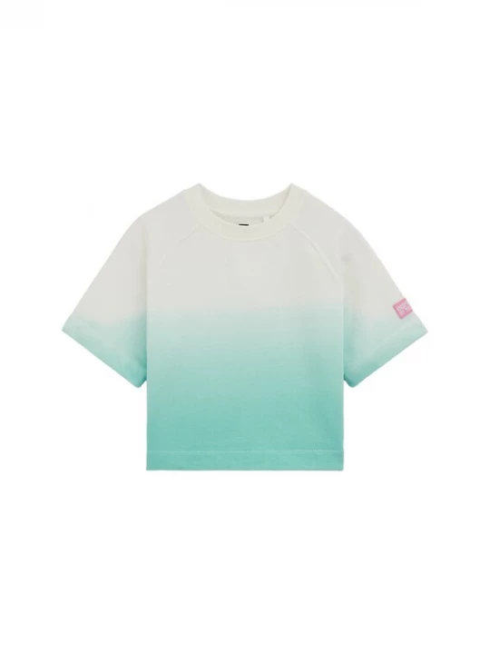 Obrázek produktu WE Fashion Tričko tyrkysová / pastelově zelená / bílá