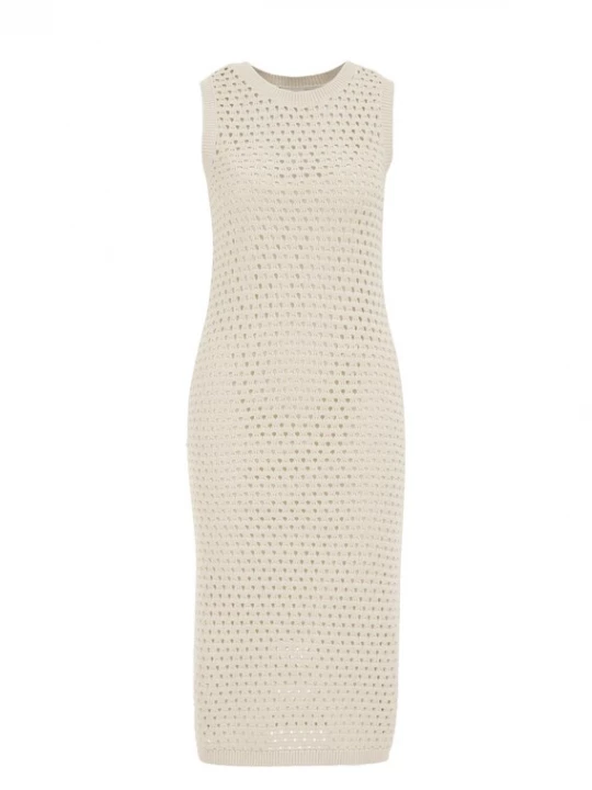 Obrázek produktu WE Fashion Úpletové šaty béžová