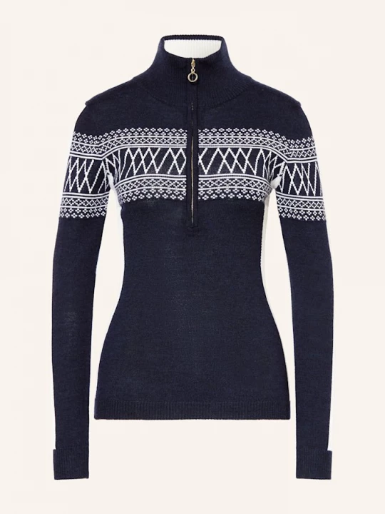 Obrázek produktu We Norwegians Bunda Midlayer Signature Z Merino Vlny tmavě modrá