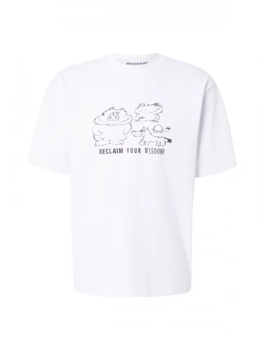Obrázek produktu WEEKDAY Tričko černá / bílá