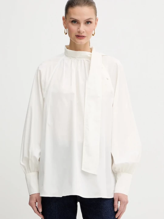 Obrázek produktu Weekend Max Mara Bavlněná halenka Weekend Max Mara BURGOS béžová