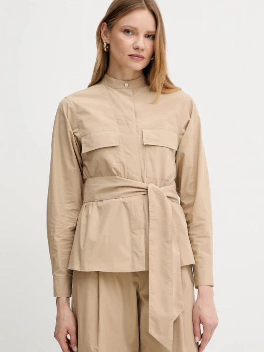 Obrázek produktu Weekend Max Mara Bavlněná košilová bunda Weekend Max Mara béžová